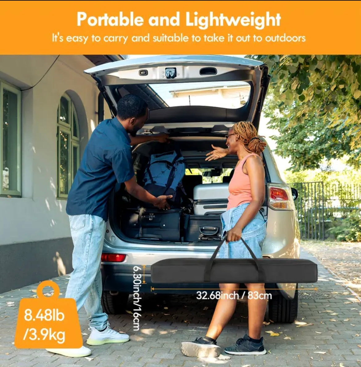 Portable Anti-Light Projector Screen (One Set)