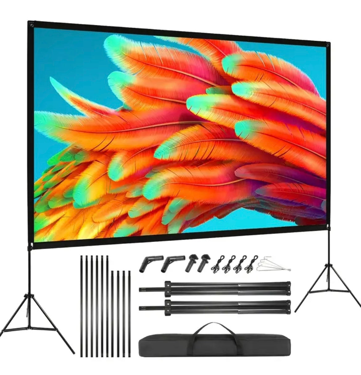 Portable Anti-Light Projector Screen (One Set)