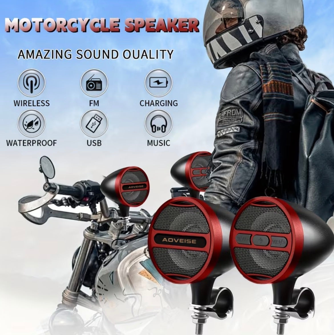 Water proof speaker for boats,ATV and motor cycles