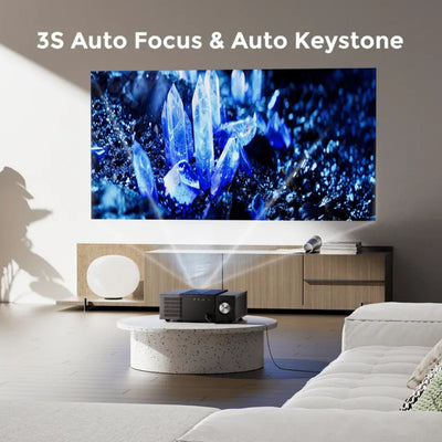 ULTIMEA 4K Decoding Projector, Native 1080P Full HD, 900 ANSI with built in 30W Speakers