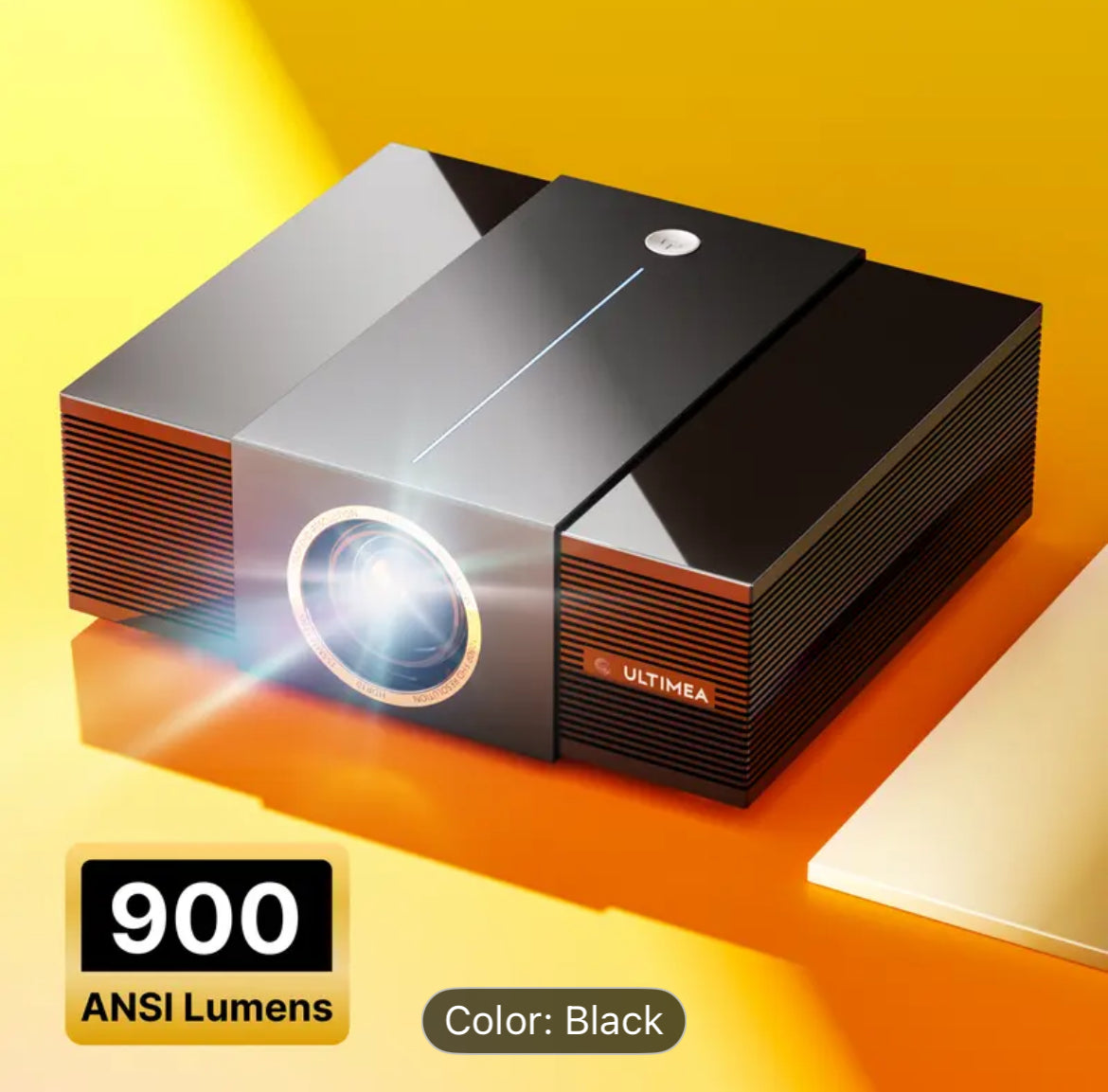 ULTIMEA 4K Decoding Projector, Native 1080P Full HD, 900 ANSI with built in 30W Speakers